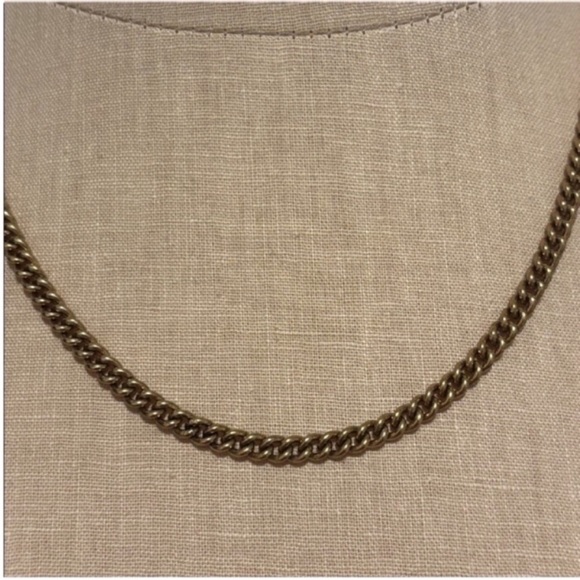 NWOT Kendra Scott Ace Necklace Vintage Gold - Picture 8 of 10